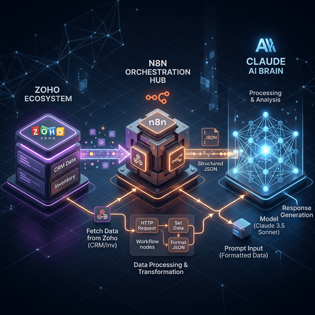 Zoho AI Architecture Flow