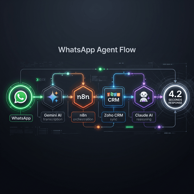 WhatsApp Agent Technical Flow Diagram